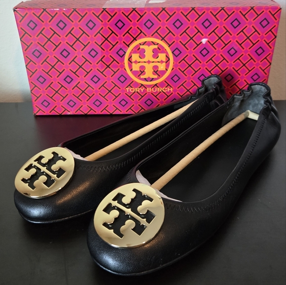 Tory Burch Minnie Travel Ballet Sz 9 - Picture 1 of 5